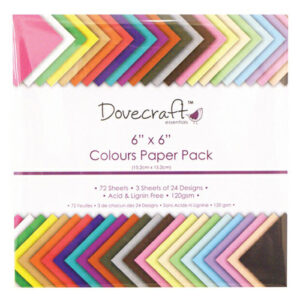 Trimcraft 6x6 Paper Pack Col Value 72 Sheets