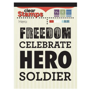 We R Memory Keepers Red White Blue Stamps Hero