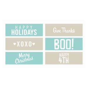 We R Memory Keepers Embossing Strips - Holiday (6 Piece)