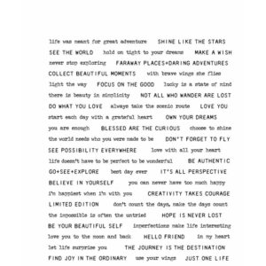 Art Gone Wild Tiny Text Cling Stamps