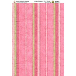 Nitwit Collections Essentials Cioa Bella Pink Stripe Paper A4 Pack Of 10 Sheets