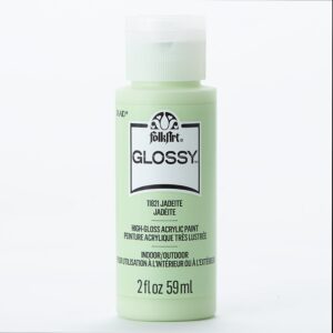 Jadeite Folkart Glossy Acrylic Paints - 2 Oz