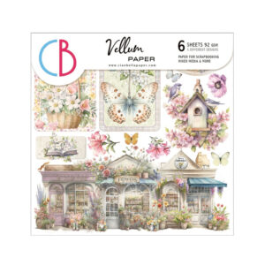 Vellum Flower Shop Fussy Cut 6"x6" 6 per Package