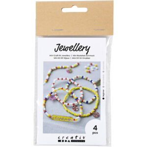 Creativ Mini Craft Kit Jewellery Shrink Plastic Bracelets Red Blue Yellow