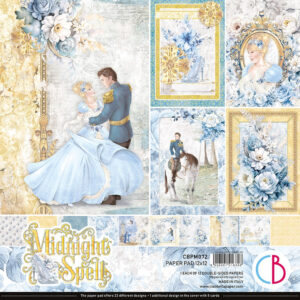 Ciao Bella Midnight Spell Paper Pad 12"x12" 12 per Package