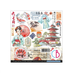 Land Of The Rising Sun Fussy Cut Pad 6"x6" 24 per Package