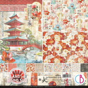Land Of The Rising Sun Patterns Pad 12"x12" 8 per Package
