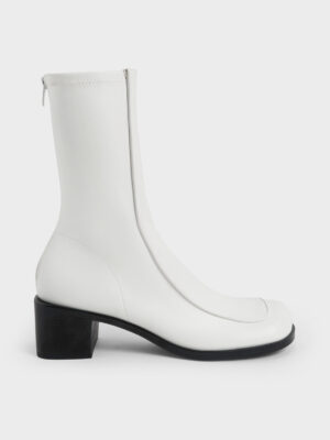 Charles & Keith - Block Heel Calf Boots