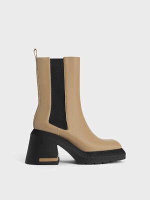 Charles & Keith - Emery Chelsea Calf Boots