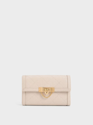Charles & Keith - Tallulah Quilted Push-Lock Clutch