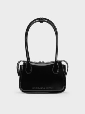 Charles & Keith - Bosie Patent Elongated Top Handle Bag