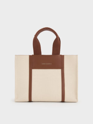 Charles & Keith - Mini Shalia Canvas Tote Bag