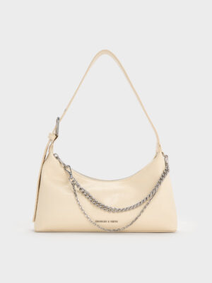 Charles & Keith - Atwood Chain-Embellished Shoulder Bag