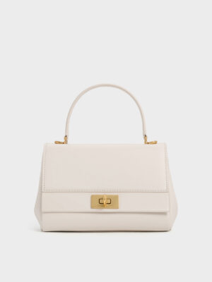 Charles & Keith - Lennie Chain-Strap Top Handle Bag