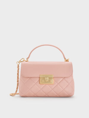 Charles & Keith - Alva Quilted Top Handle Bag