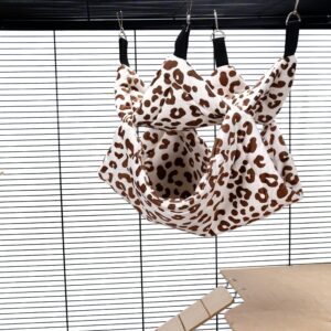 Pet Rat Ferret Chinchilla Double Layer Bunkbed - Cheetah Print | Little Friends