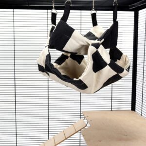 Pet Rat Ferret Chinchilla Double Layer Bunkbed - Contemporary Shapes | Little Friends