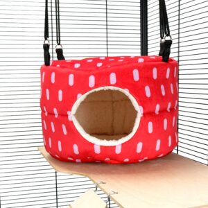 Pet Rat Ferret Chinchilla HUGE Rodent-Hive Toy - Red Dots | Little Friends