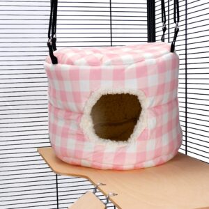 Pet Rat Ferret Chinchilla HUGE Rodent-Hive Toy - Pink Gingham | Little Friends