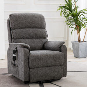 Valencia Dual Motor Electric Riser Recliner Chair - Lisbon Grey / Fabric