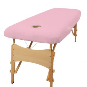Aztex Classic Value Massage Couch Cover - Duncan Stewart 1978 Pale Pink / With Face Hole