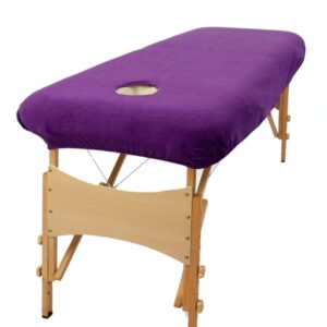 Aztex Classic Value Massage Couch Cover - Duncan Stewart 1978 Purple / With Face Hole