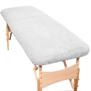 Aztex Luxury Massage Couch Cover - Duncan Stewart 1978 White / Without Face Hole