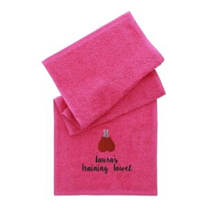 Boxing Gym Towel - Duncan Stewart 1978 Gym Towel - Pink