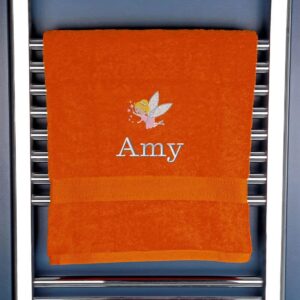 Children's Fairy Bath Towel - Duncan Stewart 1978 Orange