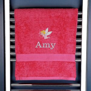 Children's Fairy Bath Towel - Duncan Stewart 1978 Pink