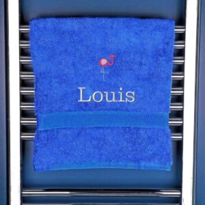 Children's Flamingo Bath Towel - Duncan Stewart 1978 Royal