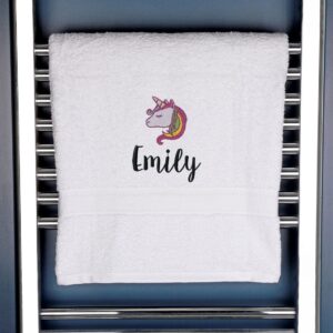 Children's Unicorn Bath Towel - Duncan Stewart 1978 White