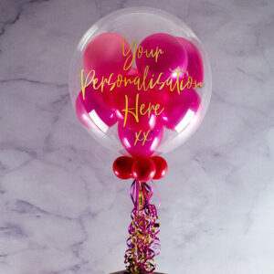 21st Birthday Personalised Multi Fill Bubble Balloon