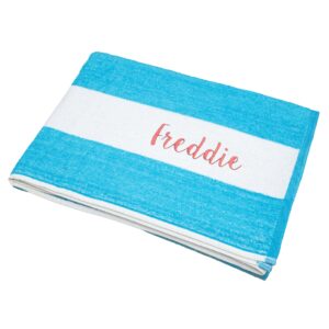 Egyptian Cotton Cabana Style Beach Towel XL Turquoise