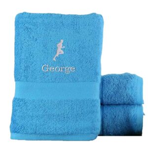 Fitness Bath Towel - Duncan Stewart 1978 Turquoise