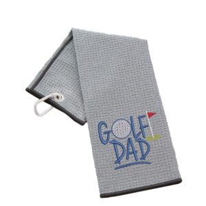 Golf Dad Novelty Tri Fold | Gift for Father Waffle Slate