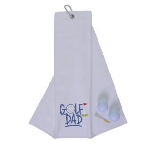 Golf Dad Novelty Tri Fold | Gift for Father White