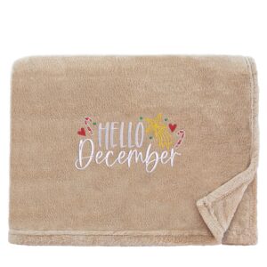 Hello December Cosy Home Christmas Snuggle Blanket Snuggle Touch Stone