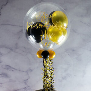 100th Birthday Personalised Multi Fill Bubble Balloon - Hollywood