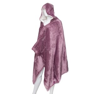 Hooded Sherpa Blanket - Duncan Stewart 1978 Lavender