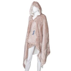 Hooded Sherpa Blanket - Duncan Stewart 1978 Taupe