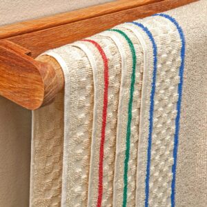Kitchen Roller Towel - Duncan Stewart 1978 Plain + Oak Roller Towel Holder