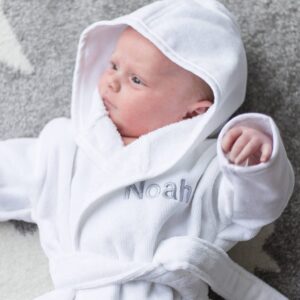 Newborn Baby Dressing Gown And Slipper Set