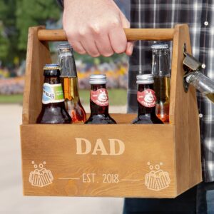 Personalised Beer Bottle Carrier - Duncan Stewart 1978