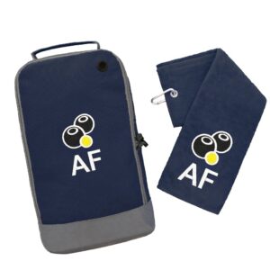 Personalised Bowls Shoe Bag - Duncan Stewart 1978 Shoe Bag and Towel Set - Navy