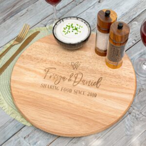 Personalised Couples Heveawood Lazy Susan | Duncan Stewart