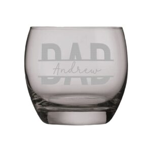 Personalised Dad's Coloured Whisky Glass - Duncan Stewart 1978 Grey