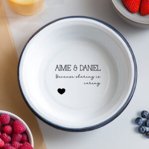 Personalised Enamel Sharing Snack Bowl - Duncan Stewart 1978