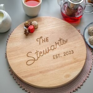 Personalised Family Heveawood Lazy Susan - Duncan Stewart 1978