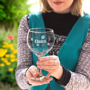 Personalised Floral Gin GlassÂ | Duncan Stewart